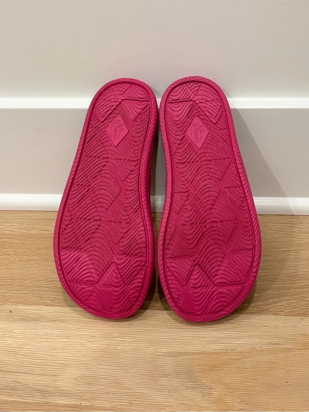 Chaco Hot Pink Adjustable Slide Sandals